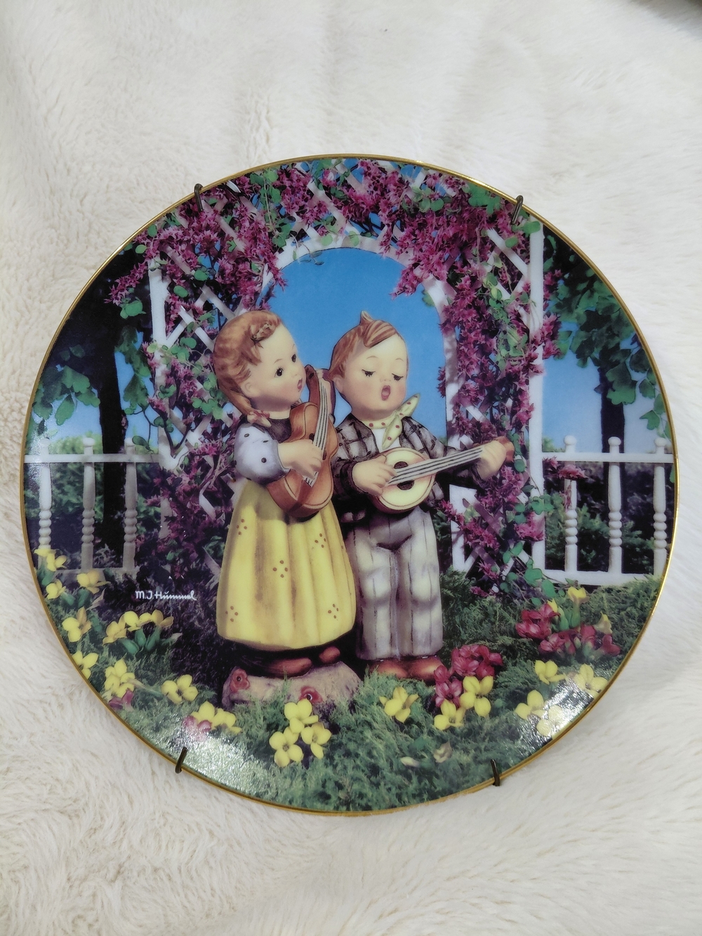 M.J.Hummel "Little Musicians" Little Companions Plate 1990 L1437